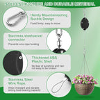 1 Pack Heavy Duty Retractable Plant Hangers, Adjustable Pull-Down Pulleys - Image 6