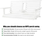 Poly Lumber 2-Seat Porch Swing, HIPS 4.5-Feet Bench Swing - Image 3