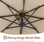 Tangkula 10ft Solar LED Patio Umbrella - Image 9