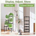 iDavosic.ly Plant Stand Indoor Outdoor, 5 Tier Corner Metal Flower Display - Image 8