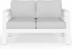 Solaste Outdoor Loveseat Aluminum Patio Furniture Sofa, All-Weather Metal - Image 7