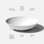 Veradek Mason Series Lane Bowl Planter| - Image 3
