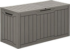 YITAHOME 80 Gallon Outdoor Storage Box, Large Waterproof Resin Deck Box by YITAHOME