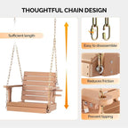 VINGLI Heavy Duty 880 LBS HDPE Porch Swing Outdoor - Image 6
