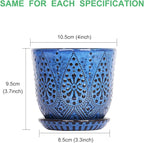 Gepege Succulent Pots, 4 Inch Small Indoor Ceramic Planter Pot - Image 2