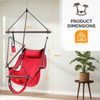ONCLOUD Upgraded Unique Hammock Hanging Sky Chair, Air Deluxe Swing Seat - Image 6