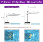PURPLE LEAF 8' X 8' Patio Umbrella - Image 2