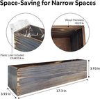 Wood Window Box Planter, Long Indoor Window Box - Image 2