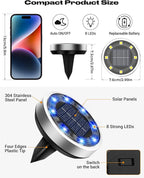 btfarm 16 Pack Solar Lights Outdoor, 8 LED Solar Ground Lights IP65 Waterproof - Image 5