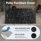 Aoxun Aluminum Patio Furniture Set 7 Seats, Oversized Outdoor Sectional - Image 8