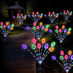 Lmtocs Solar Easter Decorations Outdoor Stake Lights, 2 Packs 16LED Solar Egg - Image 5