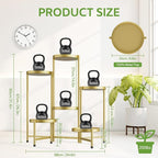 iDavosic.ly 6 Tier Large Plant Stand Indoor, 10 Inch Wide Tall Corner Metal - Image 4
