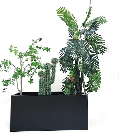 40" L x 16" W x 18" H Metal Large Rectangular Planter - Image 2