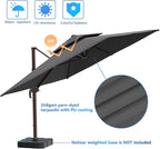 10x13FT Cantilever Outdoor Patio Umbrellas, Double Top Large Rectangle Umbrella - Image 8
