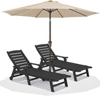 SERWALL Patio Chaise Lounge Chair Set of 2 by SERWALL