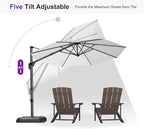 PURPLE LEAF 10 Feet Patio Umbrella - Image 6
