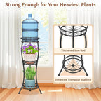 LASZOLA Black 3 Tier Tall Plant Stand - Image 4
