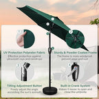 Simple Deluxe 9' Patio Umbrella Outdoor Table Market Yard Umbrella - Image 3