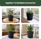 7/6.5/6/5.5/5/4.5/4 inch Plastic Plant Pots, 7 Pack Flower Planter - Image 6
