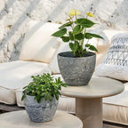 LA JOLIE MUSE Flower Pots Outdoor Garden Planters, Indoor Plant Pots - Image 2