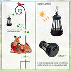 Deer Metal Garden Stake with Solar Lantern, Christmas Decorations Outdoor - Image 5