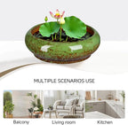 7.3 Inch Succulent Planters Pots Shallow Ceramic Glazed Planter Pots, Lotus - Image 6