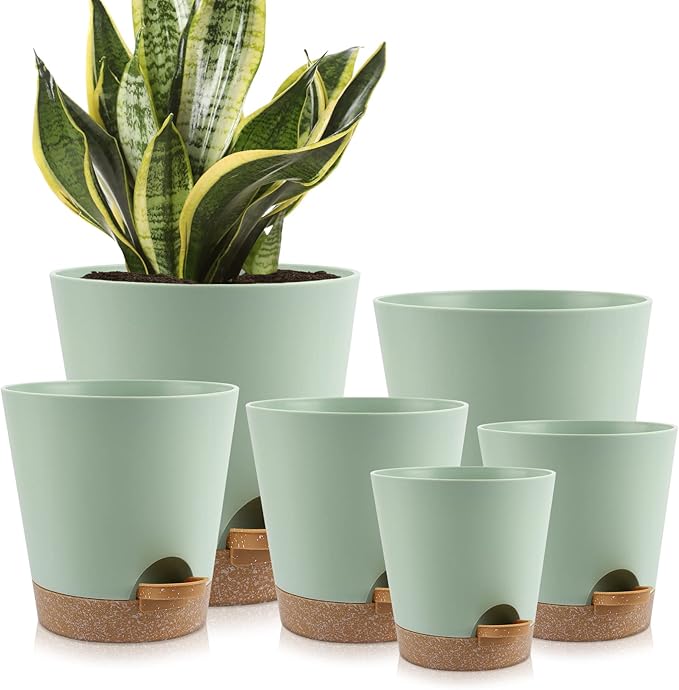 Indoor Self Watering Planters by AFamilyofGardenLovers