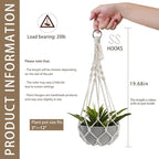 Artilady Macrame Plant Hanger Large Hanging Planter - Image 5