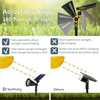 Solar Spotlights Outdoor, Bright 7-LED Landscape Spot Lights, Dusk-to-Dawn - Image 5