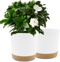 QCQHDU 10 inch Plant Pot, 2 Pack Planters by QCQHDU