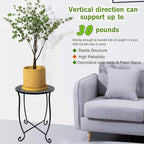 Fashion&cool Side Tables for Small Space, Metal Outdoor Indoor Round Side Table - Image 5