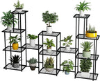Twhep Tall Multi Tier Plant Stand, 13 Tiers Multifunctional Plant Stands - Image 8