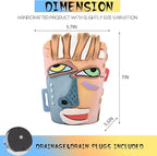 Abstract Face Planters Pots Head, Unique Head Planter - Image 5