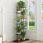 LINZINAR Plant Stand Metal 7 Tier 8 Potted Multiple Flower Pot Holder Shelf - Image 4