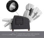 Grand patio Outdoor Recliner Chair Patio 150° Lay Flat Recliner - Image 3
