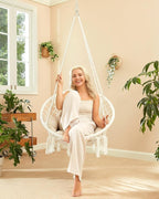 Greenstell Hammock Chair, Macrame Swing Chair - Image 2