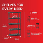 IRIS USA 5-Shelf Heavy Duty Plastic Storage Shelves, 750lb Capacity, Large - Image 3