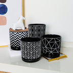 Ton Sin Flower Pots, 5.5 Inch Black Ceramic Planter - Image 5