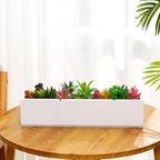 16.1 x 3.2 x 3.5 Inch Long Rectangular Planter Box Window Sill Plant Box Metal - Image 7