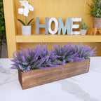 Winlyn Rustic Wooden Planter Box 17.3" L x 3.9" W x 3.9" H Brown Rectangular - Image 4
