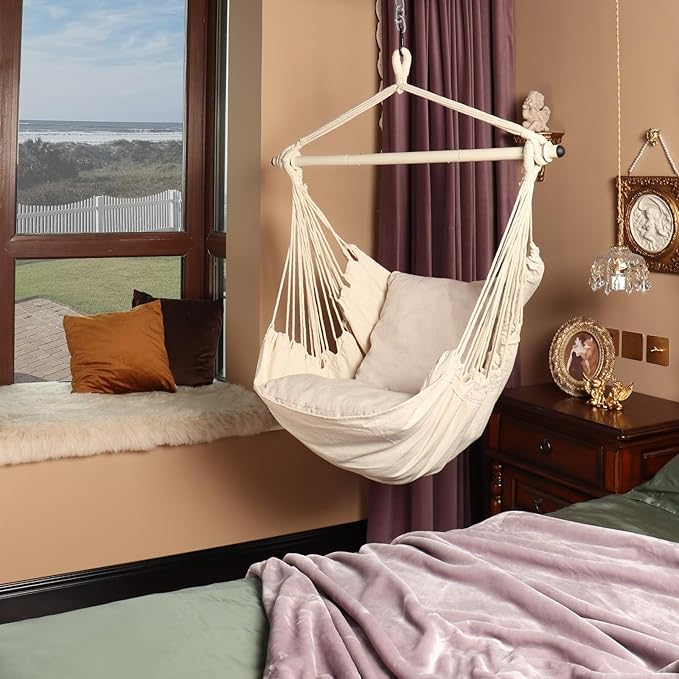 Highwild Hammock Chair Hanging Rope Swing - Image 8