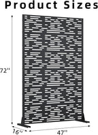 Casaphoria 72" H x 47" W Metal Privacy Screen, Outdoor Freestanding Decorative - Image 7