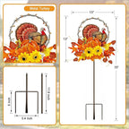 Solar Thanksgiving Turkey Outdoor Decor - Image 6