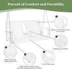 Poly Lumber 2-Seat Porch Swing, HIPS 4.5-Feet Bench Swing - Image 5