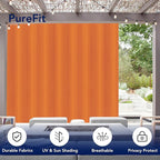 PureFit Outdoor Curtains for Patio Waterproof Weatherproof, UV Resistant - Image 3
