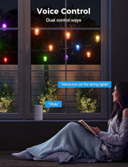 XMCOSY+ Smart Outdoor String Lights, 98Ft Patio Lights Waterproof, App Control - Image 5