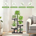 iDavosic.ly 5 Tier Plant Stand Indoor, Tiered Corner Metal Wood Multiple Flower - Image 6