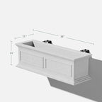 Veradek Brixton Series Plastic Railing Planter - Image 2