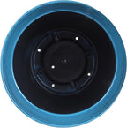 Garden Elements Indoor/Outdoor Glazed Brushed Happy Plastic Planter, Dark Blue - Image 3