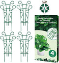 Plant Trellis for Potted Plants 4 Pack Stackable Indoor Outdoor Climbing by Qaobo